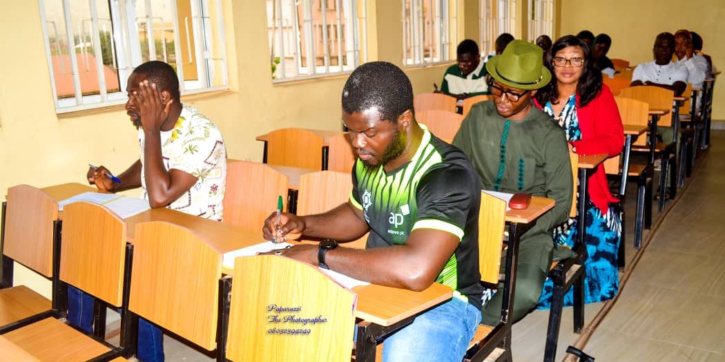 Students in the exam hall